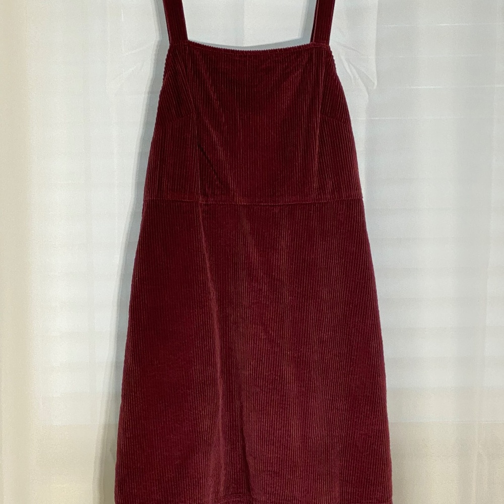 American Eagle Maroon corduroy mini dress size M